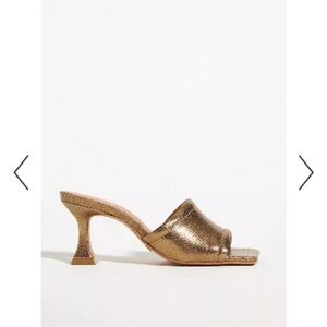 Vincenzo x Anthropologie Metallic Mules
